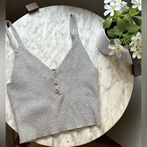 PacSun grey sweater tank top LA HEARTS